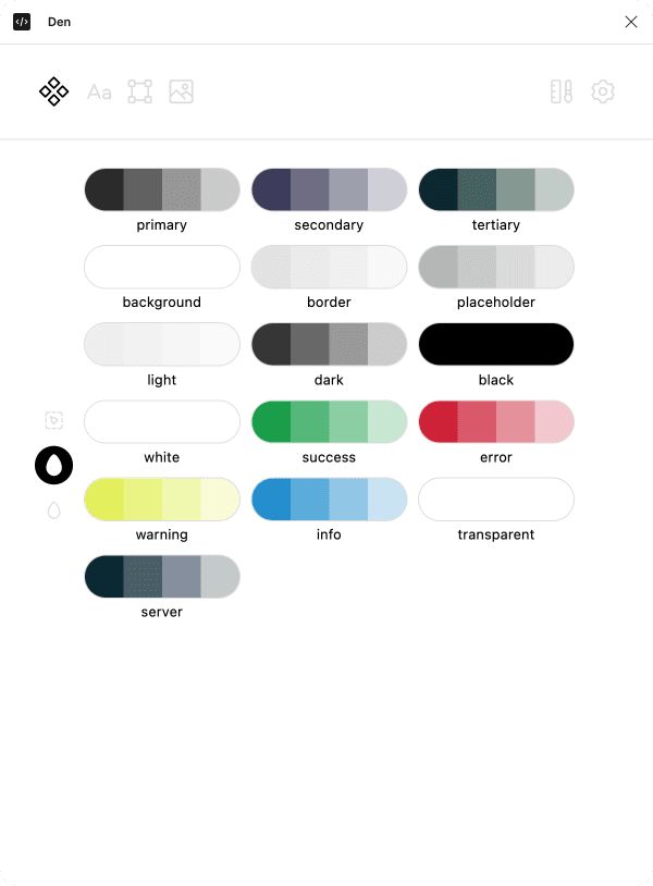 FewBox component frontcolor