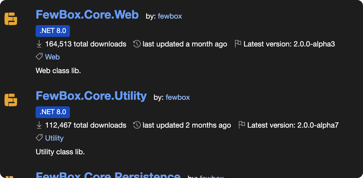 FewBox dotnet lib