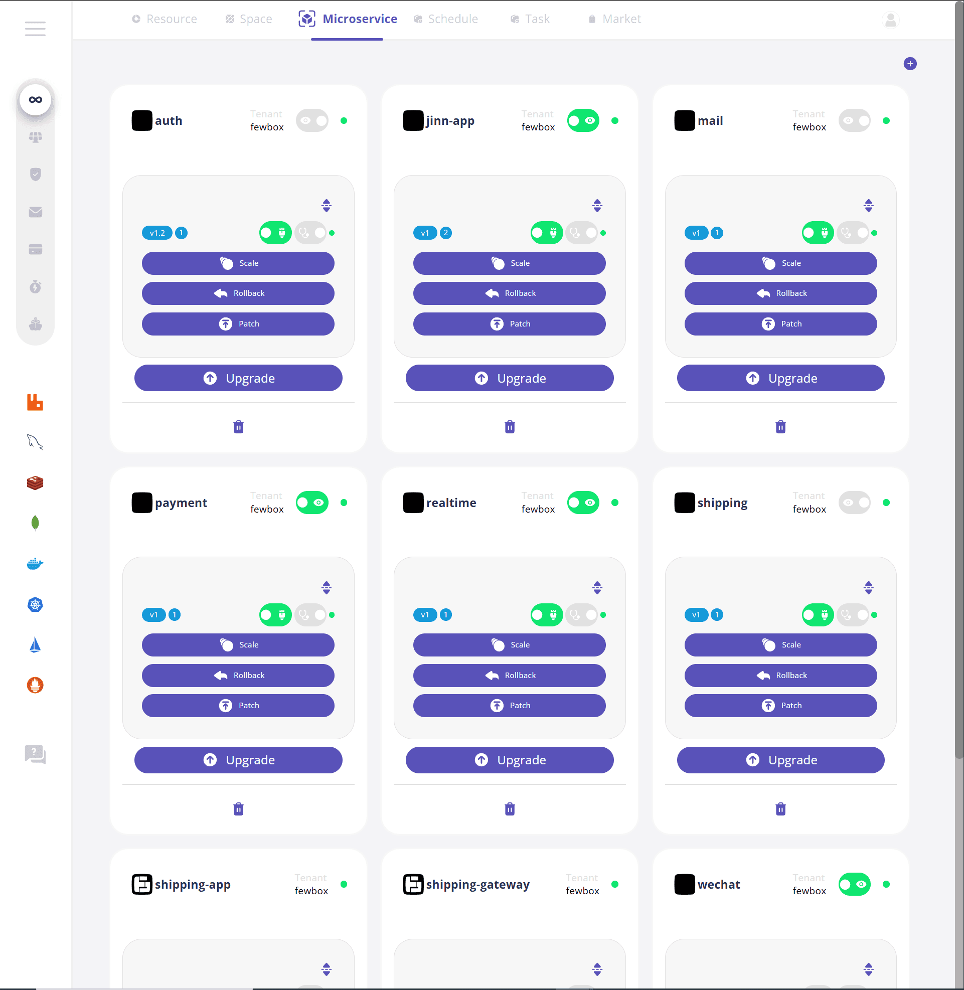 FewBox shipping microservice