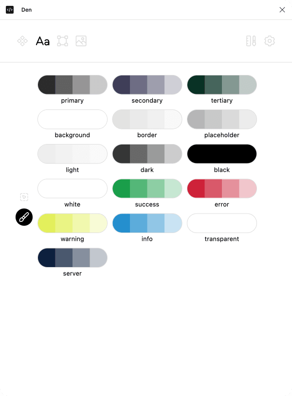 FewBox typography color